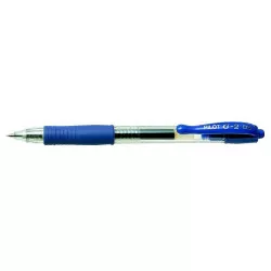 Zseléstoll, 0,25 mm, nyomógombos, PILOT "G-2", kék