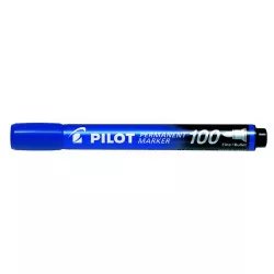 Alkoholos marker, 1 mm, kúpos, PILOT "Permanent Marker 100", kék