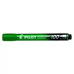 Alkoholos marker, 1 mm, kúpos, PILOT "Permanent Marker 100", zöld