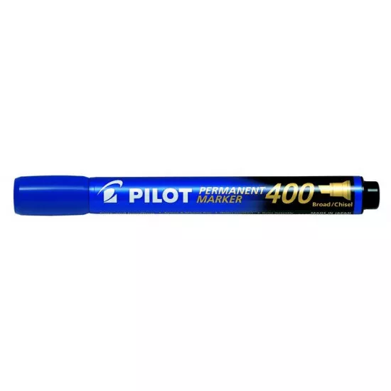 Alkoholos marker, 1,5-4 mm, vágott, PILOT "Permanent Marker 400", kék