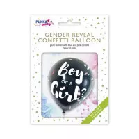 Léggömb, 91 cm, PUKKA PAD "Boy or a Girl", konfettivel Léggömb, 91 cm, PUKKA PAD "Boy or a Girl", konfettivel
