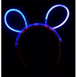 Fejpánt, sötétben világító, műanyag, neon színek