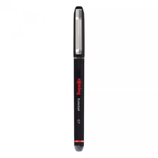 Rollertoll, 0,7 mm, kupakos, ROTRING "Rollerball", fekete