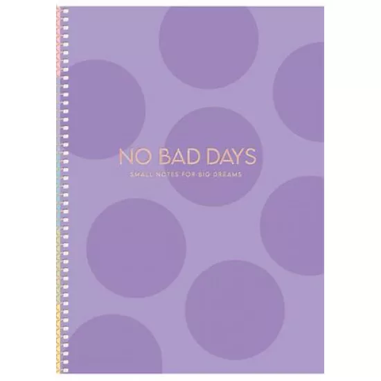 Spirálfüzet, B5, kockás, 80 lap, keményfedeles, SHKOLYARYK "No bad days", vegyes