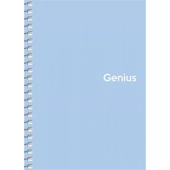 Spirálfüzet, kockás, A6, 80 lap, PP borító, SHKOLYARYK "Genius Pastel", vegyes