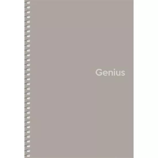 Spirálfüzet, kockás, A5, 80 lap, PP borító, SHKOLYARYK "Genius", vegyes