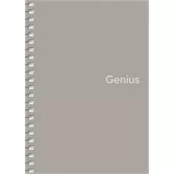 Spirálfüzet, kockás, A6, 80 lap, PP borító, SHKOLYARYK "Genius", vegyes