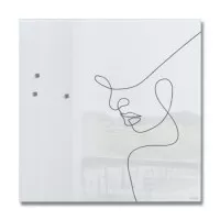 Mágneses üvegtábla, 48x48x1,5 cm, SIGEL "Artverum® ", vonalrajzos Mágneses üvegtábla, 48x48x1,5 cm, SIGEL "Artverum® ", vonalrajzos