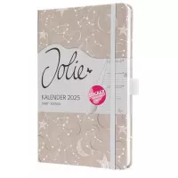 Naptár, A5, heti, 2025, kemény borító, SIGEL "Jolie", Cosmic Fantasy Beige Naptár, A5, heti, 2025, kemény borító, SIGEL "Jolie", Cosmic Fantasy Beige
