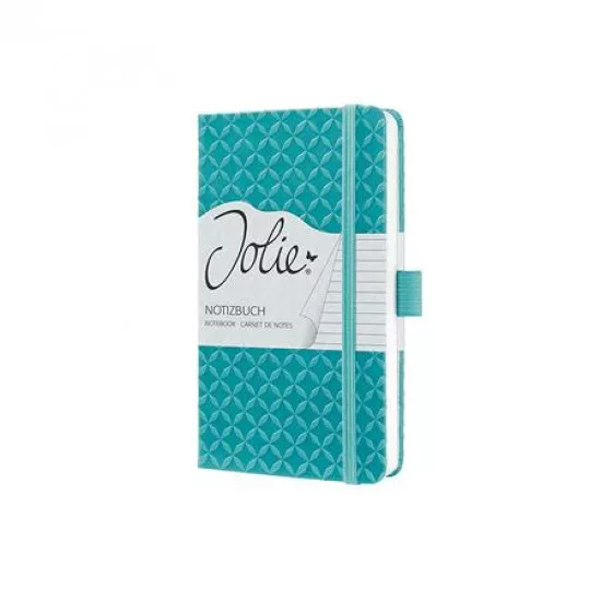Jegyzetfüzet, exkluzív, 95x150 mm, vonalas, 87 lap, keményfedeles, SIGEL "Jolie", türkiz Jegyzetfüzet, exkluzív, 95x150 mm, vonalas, 87 lap, keményfedeles, SIGEL "Jolie", türkiz