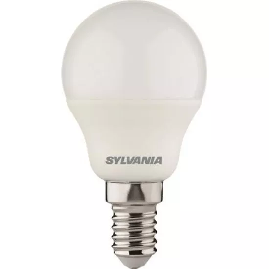 LED izzó, E14, kisgömb, 4,5W, 470lm, 2700K (MF), SYLVANIA "ToLEDo"