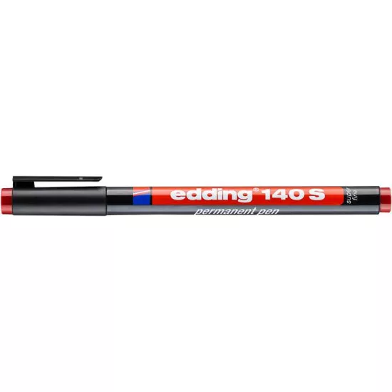 Alkoholos marker, OHP, 0,3 mm, EDDING "140 S", piros