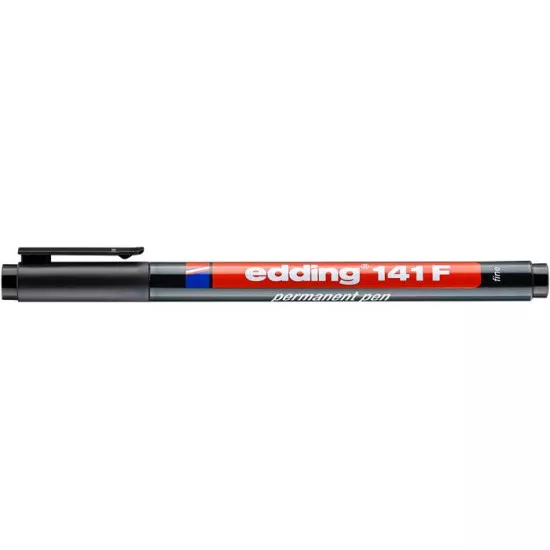 Alkoholos marker, OHP, 0,6 mm, EDDING "141 F", fekete