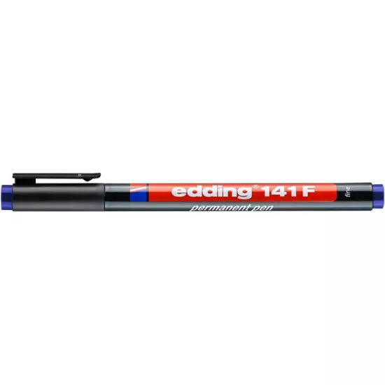 Alkoholos marker, OHP, 0,6 mm, EDDING "141 F", kék