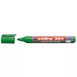 Tábla- és flipchart marker, 1,5-3 mm, kúpos, EDDING "360", zöld