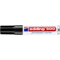 Alkoholos marker, 2-7 mm, vágott, EDDING "500", fekete