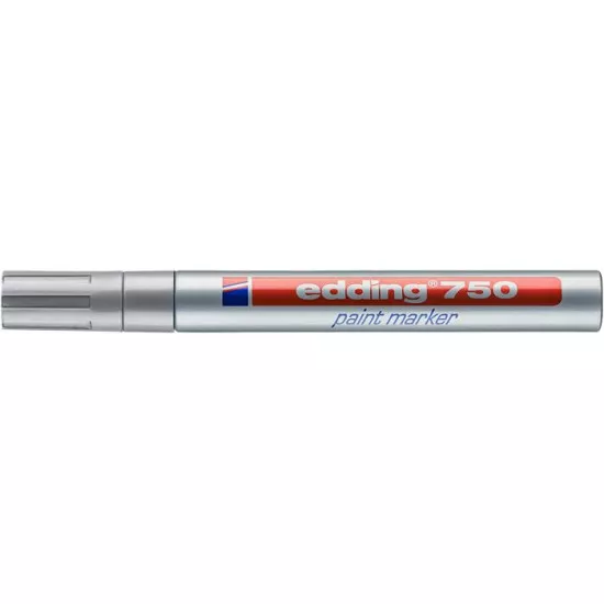 Lakkmarker, 2-4 mm, EDDING "750", ezüst