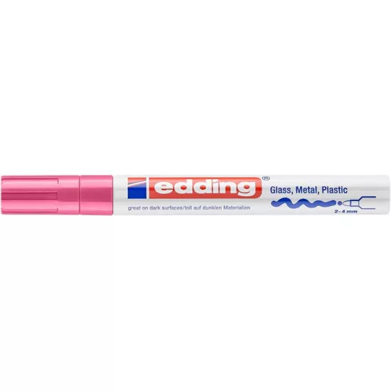 Lakkmarker, 2-4 mm, EDDING "750", rózsaszín