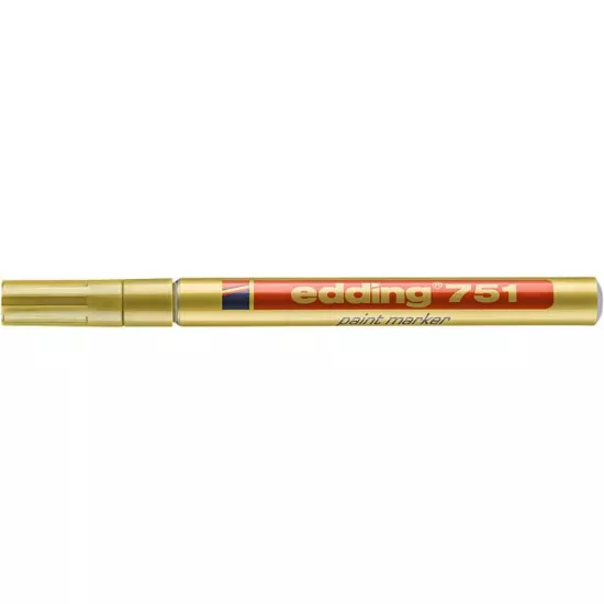 Lakkmarker, 1-2 mm, EDDING "751", arany