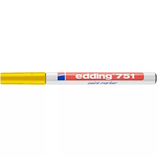 Lakkmarker, 1-2 mm, EDDING "751", sárga