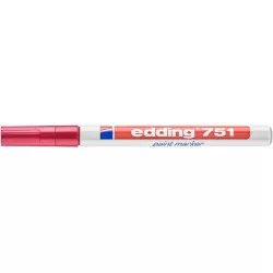 Lakkmarker, 1-2 mm, EDDING "751", piros