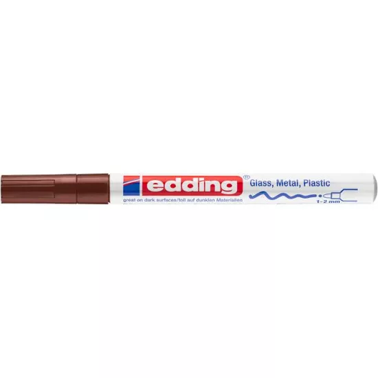 Lakkmarker, 1-2 mm, EDDING "751", barna