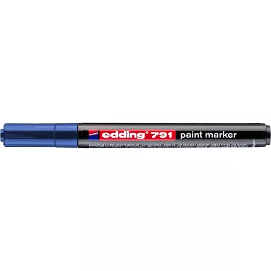 Lakkmarker, 1-2 mm, EDDING "791", kék