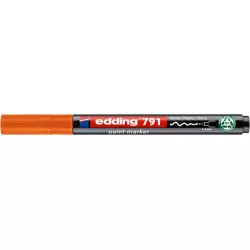 Lakkmarker, 1-2 mm, PCR, EDDING "791", narancs