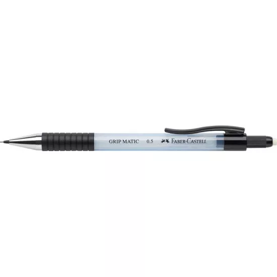 Nyomósirón, 0,5 mm, FABER-CASTELL "Grip Matic 1375", égkék