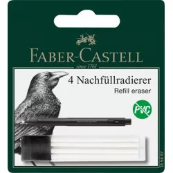Pótbél precíziós radírstifthez, 4 darabos, FABER-CASTELL