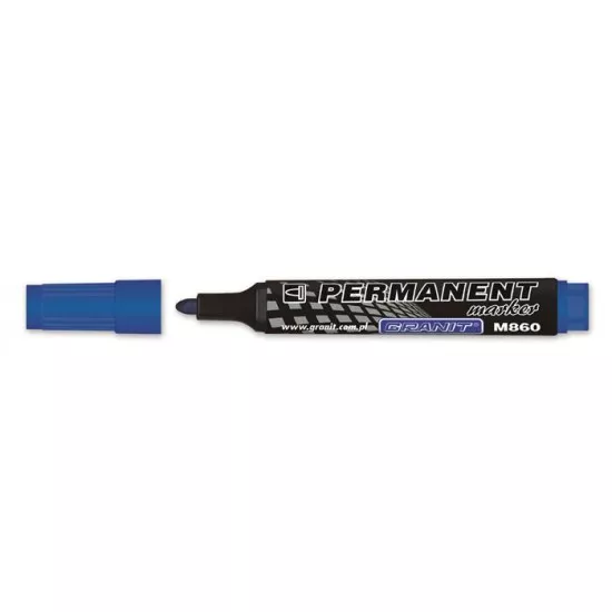 Alkoholos marker, 3-4 mm, kúpos, GRANIT "M860", kék