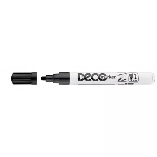 Lakkmarker, 2-4 mm, ICO "Decomarker" fekete