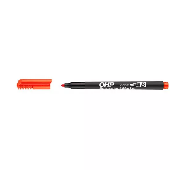 Alkoholos marker, OHP, 2-3 mm, B, ICO, piros