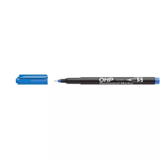 Alkoholos marker, OHP, 0,3 mm, S, ICO, kék