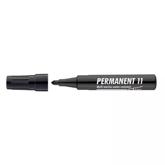 Alkoholos marker, 1-3 mm, kúpos, ICO "Permanent 11", fekete
