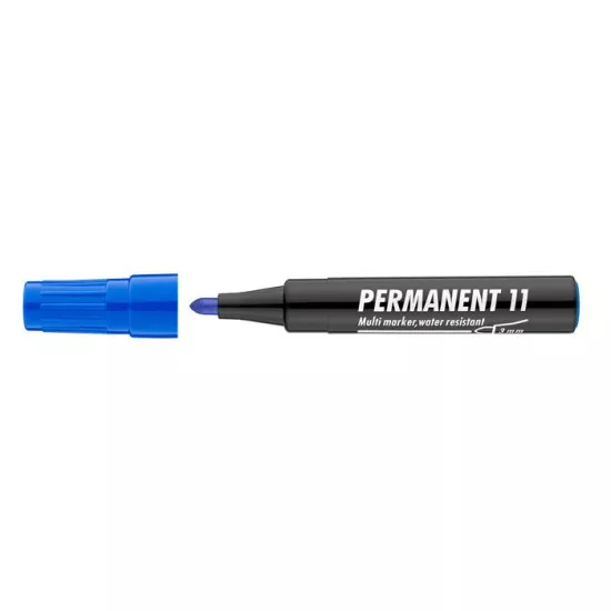 Alkoholos marker, 1-3 mm, kúpos, ICO "Permanent 11", kék