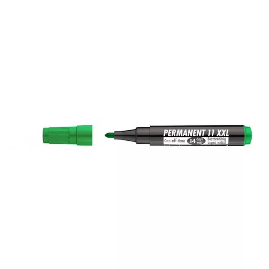 Alkoholos marker, 1-3 mm, kúpos, ICO "Permanent 11 XXL", zöld