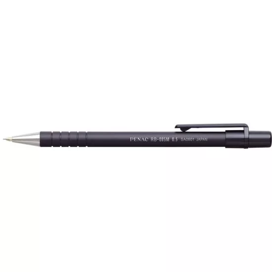 Nyomósirón, 0,5 mm, fekete tolltest, PENAC "RB-085M"