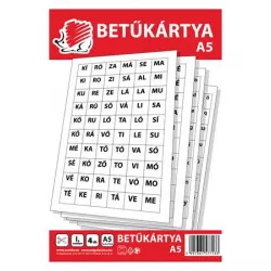 Betűkártya, A5, ICO "Süni"