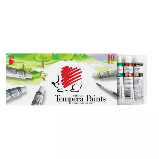 Tempera készlet, 10 darabos, ICO "Süni"