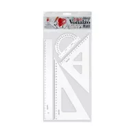 Vonalzókészlet, műanyag, 4 darabos, ICO "Süni" Vonalzókészlet, műanyag, 4 darabos, ICO "Süni"