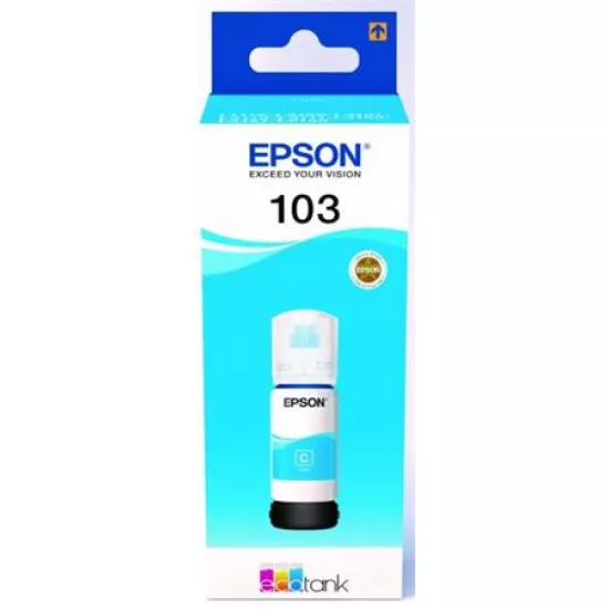 T00S24A Tinta EcoTank L3110, L3150, L1110 nyomtatókhoz, EPSON, cián, 65 ml