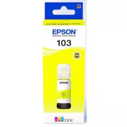 T00S44A Tinta EcoTank L3110, L3150, L1110 nyomtatókhoz, EPSON, sárga, 65 ml
