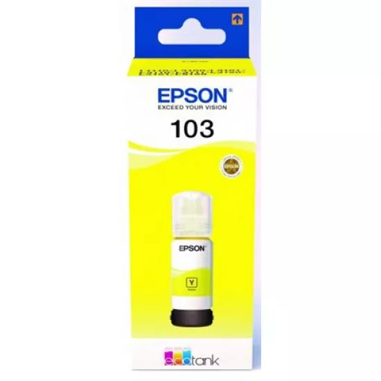 T00S44A Tinta EcoTank L3110, L3150, L1110 nyomtatókhoz, EPSON, sárga, 65 ml