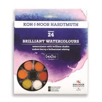 Vízfesték, 24 darabos, 22,5 mm, KOH-I-NOOR "Brillant" Vízfesték, 24 darabos, 22,5 mm, KOH-I-NOOR "Brillant"