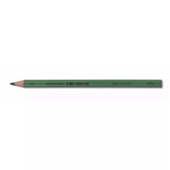 Színes ceruza, hatszögletű, vastag, KOH-I-NOOR "3424", zöld Színes ceruza, hatszögletű, vastag, KOH-I-NOOR "3424", zöld
