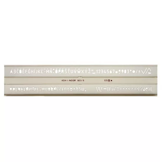Betűsablon, 5 mm, KOH-I-NOOR