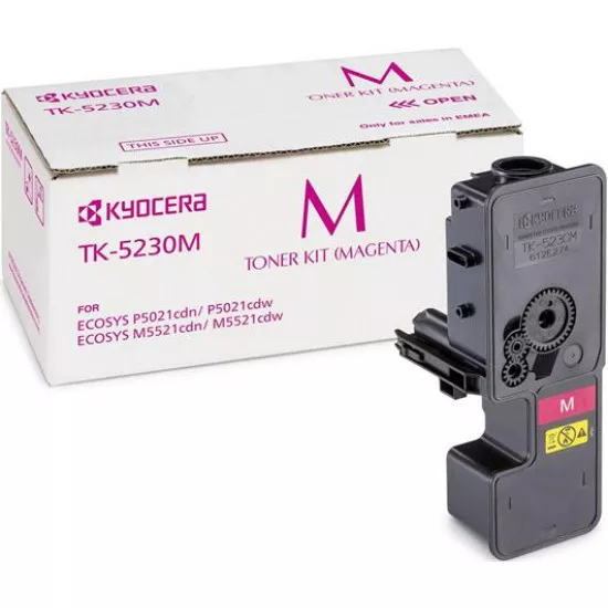 TK5230 Lézertoner M5521CDN, 5521CDW, P5021CDN, 5021CDW nyomtatókhoz, KYOCERA, magenta, 2,2k