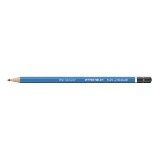 Grafitceruza, B, hatszögletű, STAEDTLER "Mars Lumograph"