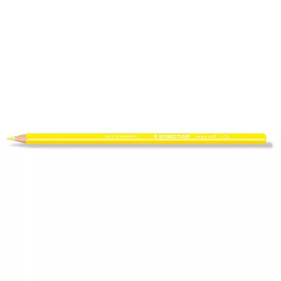 Színes ceruza, háromszögletű, STAEDTLER "Ergo Soft", sárga